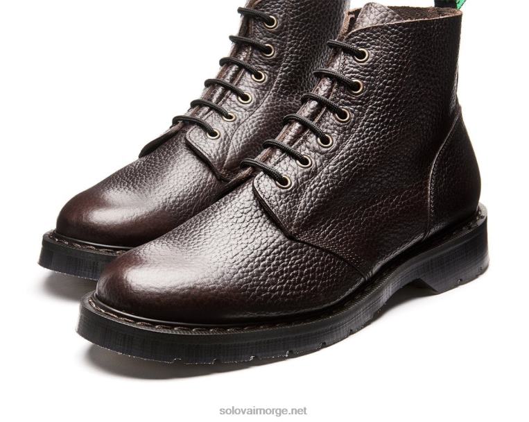 Solovair Mørk Brun Korn 6 øye Astronaut Støvel Mennh6ll2c14