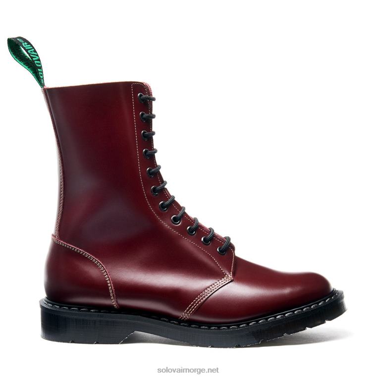 Solovair Oxblood Hi-shine 11 Eye Astronautstøvel Mennh6ll2c5