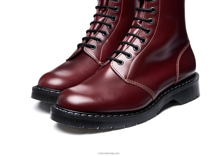 Solovair Oxblood Hi-shine 11 Eye Astronautstøvel Mennh6ll2c5
