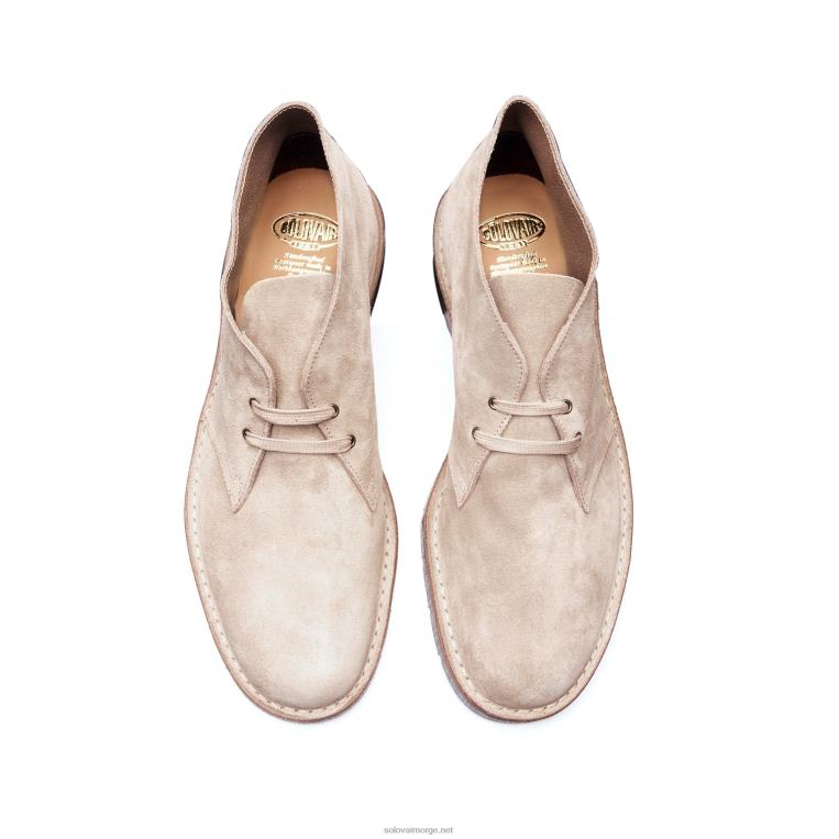 Solovair Sand Semsket Chukka Støvel Mennh6ll2c31