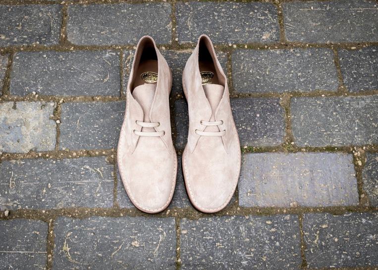 Solovair Sand Semsket Chukka Støvel Mennh6ll2c31