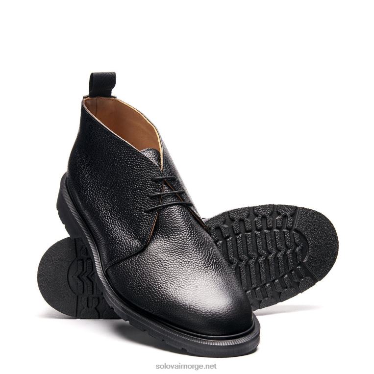 Solovair Svart Korn Chukka Støvel Mennh6ll2c29