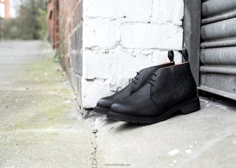 Solovair Svart Korn Chukka Støvel Mennh6ll2c29