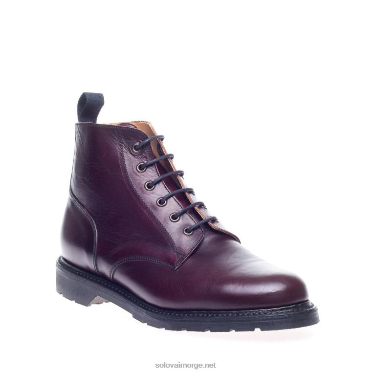 Solovair Burgunder Horween 6 Eye Derby Støvel Mennh6ll2c89