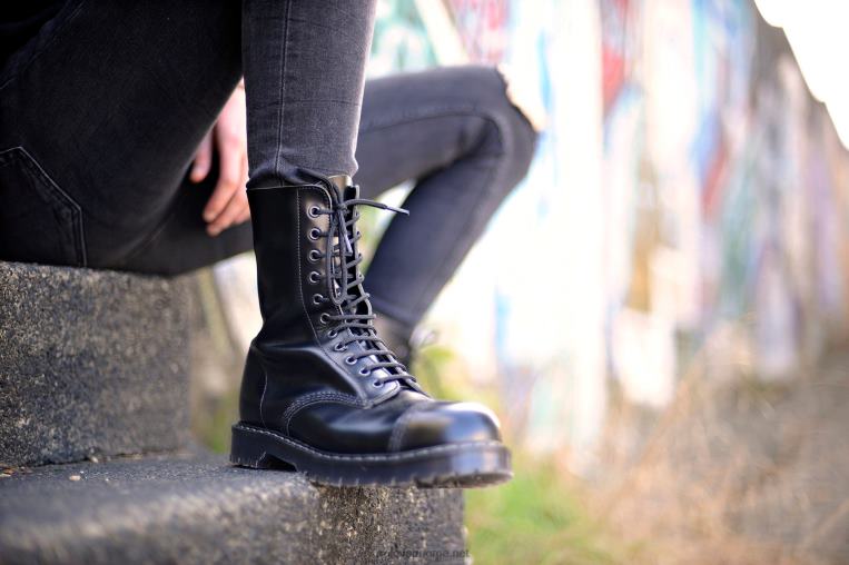 Solovair Englander Black 11 Eye Steel Toe Derby Boot Mennh6ll2c61