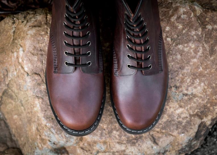 Solovair Gaucho Crazy Horse 8 Eye Derby Støvel Mennh6ll2c64