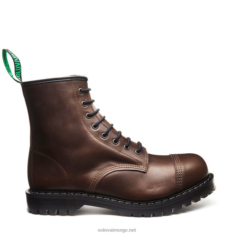 Solovair Gaucho Crazy Horse 8 Eye Steel Toe Derby Boot Mennh6ll2c103