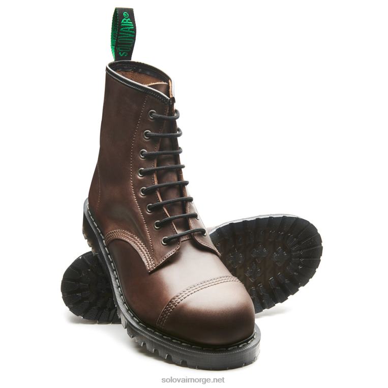 Solovair Gaucho Crazy Horse 8 Eye Steel Toe Derby Boot Mennh6ll2c103