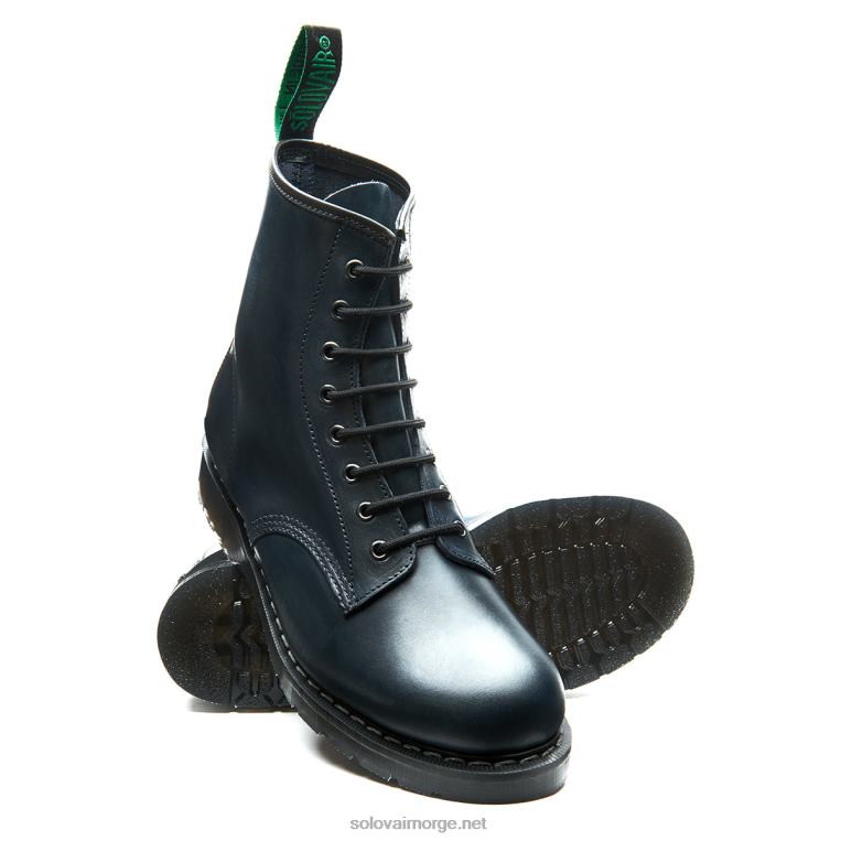 Solovair Marineblå Gaucho 8 Eye Derbystøvel Mennh6ll2c106