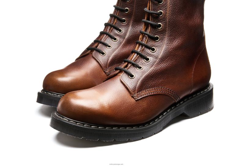 Solovair Nut Brown Grain 8 Eye Derby Støvel Mennh6ll2c63
