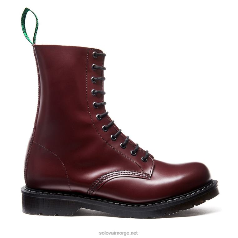 Solovair Oxblood Hi-shine 11 Eye Derby Støvel Mennh6ll2c124