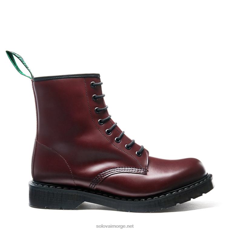 Solovair Oxblood Hi-shine 8 Eye Derby Støvel Mennh6ll2c69