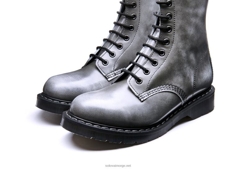 Solovair Skygrå Rub-off 8 Eye Derbystøvel Mennh6ll2c112