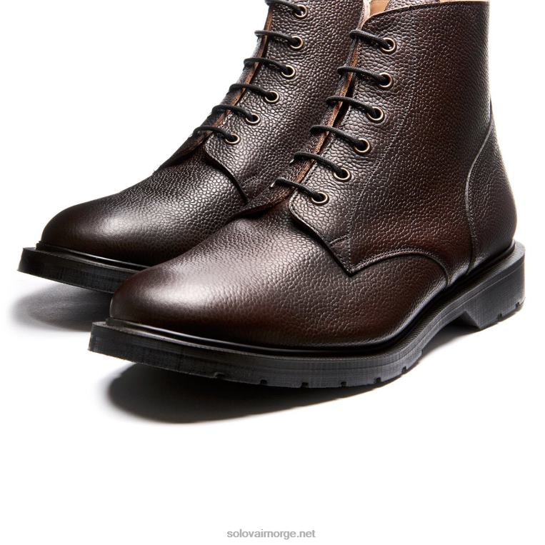 Solovair Walnut Grain 6 Eye Derby Støvel Mennh6ll2c91