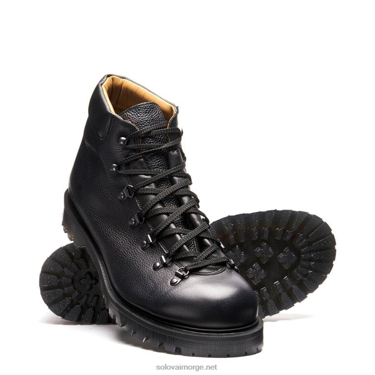 Solovair Svart Skotsk Korn Urban Turgåer Mennh6ll2c138