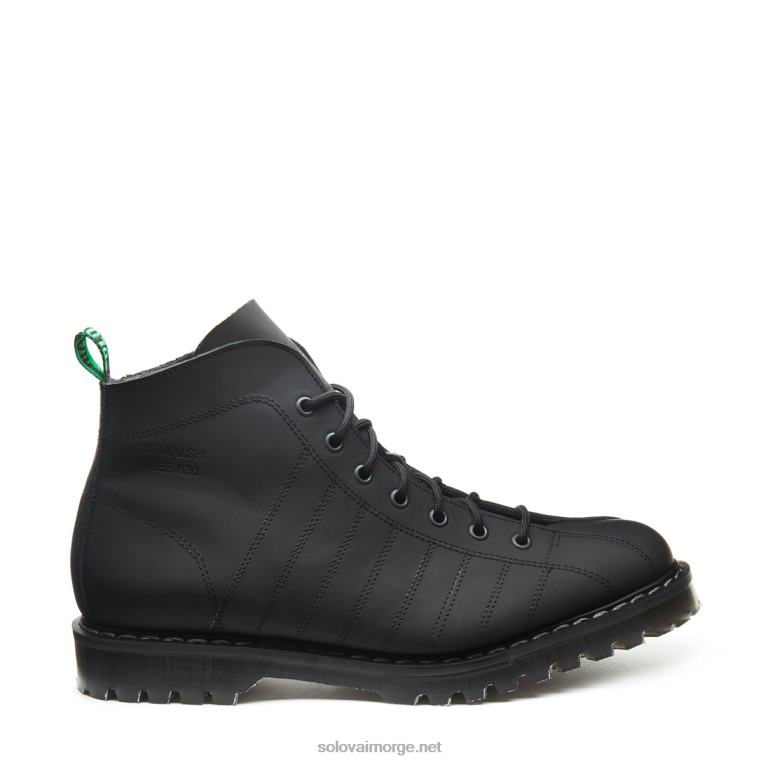 Solovair Walsh Sort, Fet Rugbystøvel Mennh6ll2c140