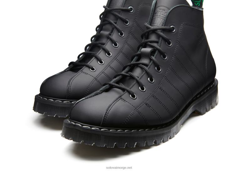 Solovair Walsh Sort, Fet Rugbystøvel Mennh6ll2c140